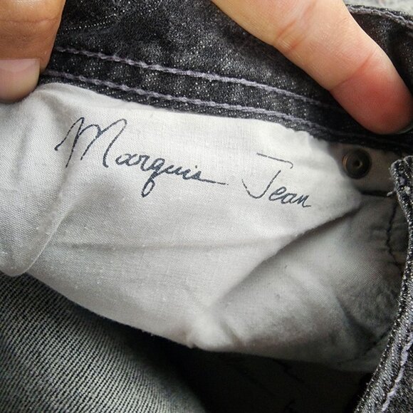 Chicos Jeans Womens 0 Short US 4 Petite Marquis Black Stretch Bootcut *GUC* - Picture 12 of 14